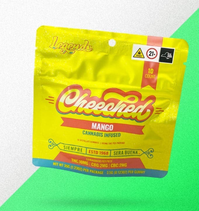 Cheech & Chong Legends Mango 10pk 10mg Gummies - The Flowery NY