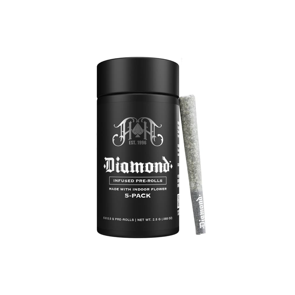 Heavy Hitters Royal Haze 5pk Diamond Infused Prerolls - The Flowery NY