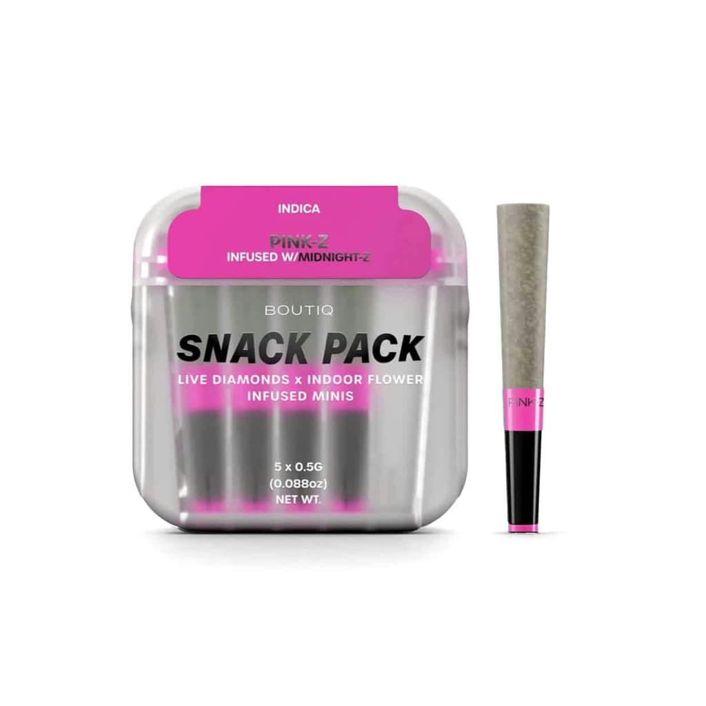Pink Z x Midnight-Z 5pk Diamond Infused Prerolls - The Flowery NY