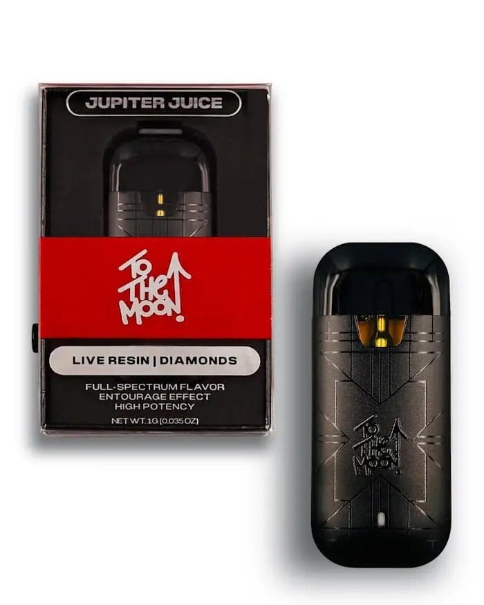To The Moon Jupiter Juice Live Resin w/ Diamonds Vape - The Flowery NY