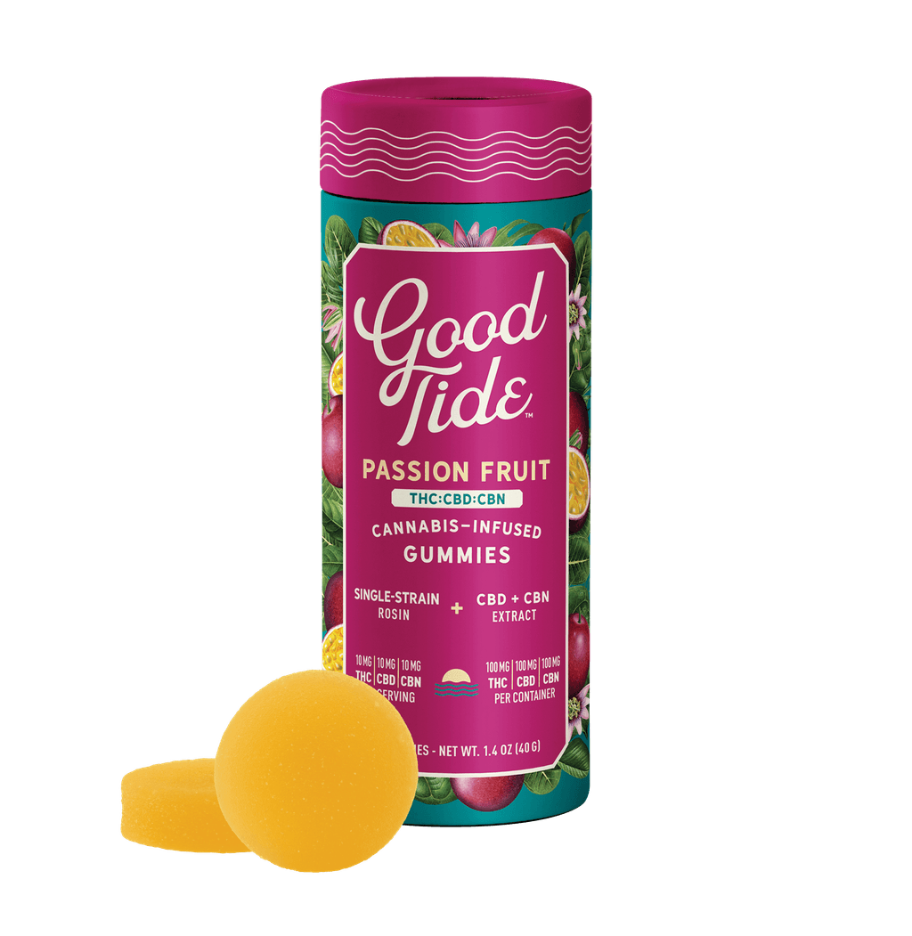Good Tide Passionfruit Sleep 1:1:1 THC:CBD:CBN 10pk 10mg Gummies