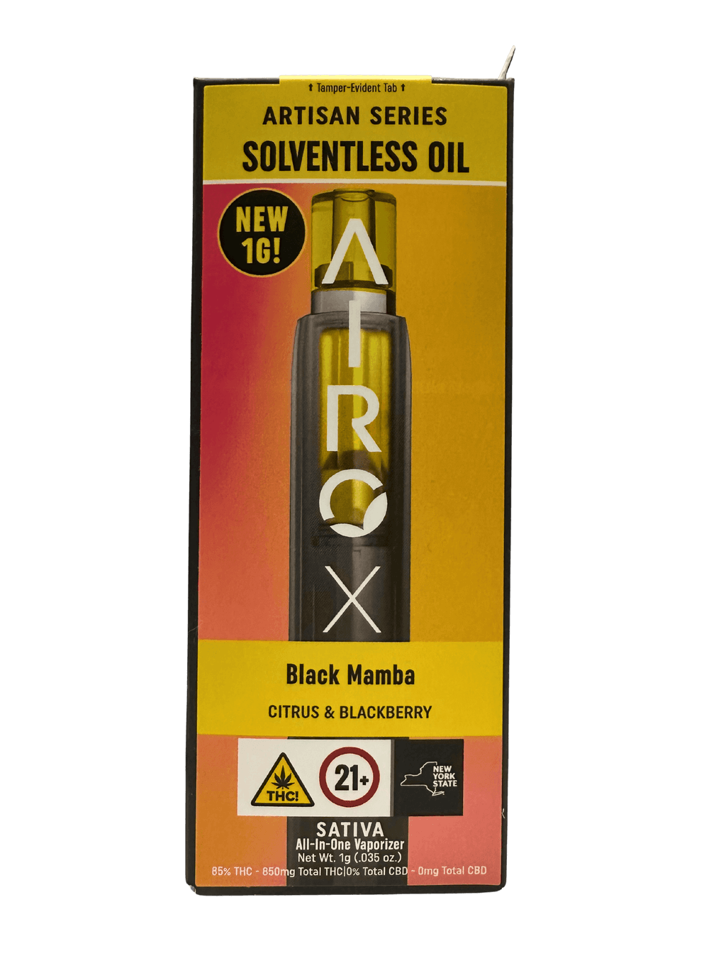 vape detector AiroX Artisan Series Solventless Black Mamba Vape