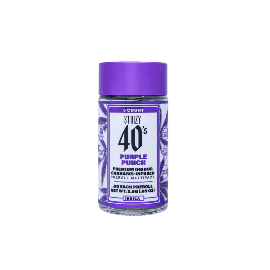 40s Purple Punch 5pk Infused Prerolls - The Flowery NY