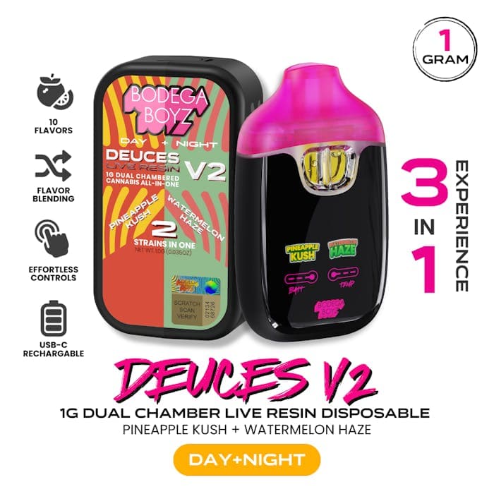 Dueces V2 | Pineapple Kush x Watermelon Haze | Dual Chamber - The
