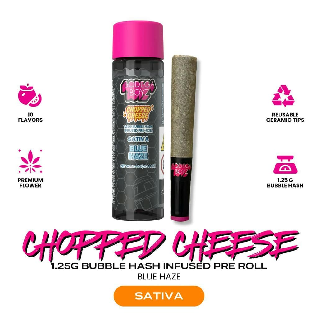 Chopped Cheese | Blue Haze | 1.25g | Bubble Hash Infused - The