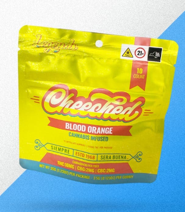 Cheech & Chong Legends Blood Orange 10pk 10mg Gummies - The Flowery NY