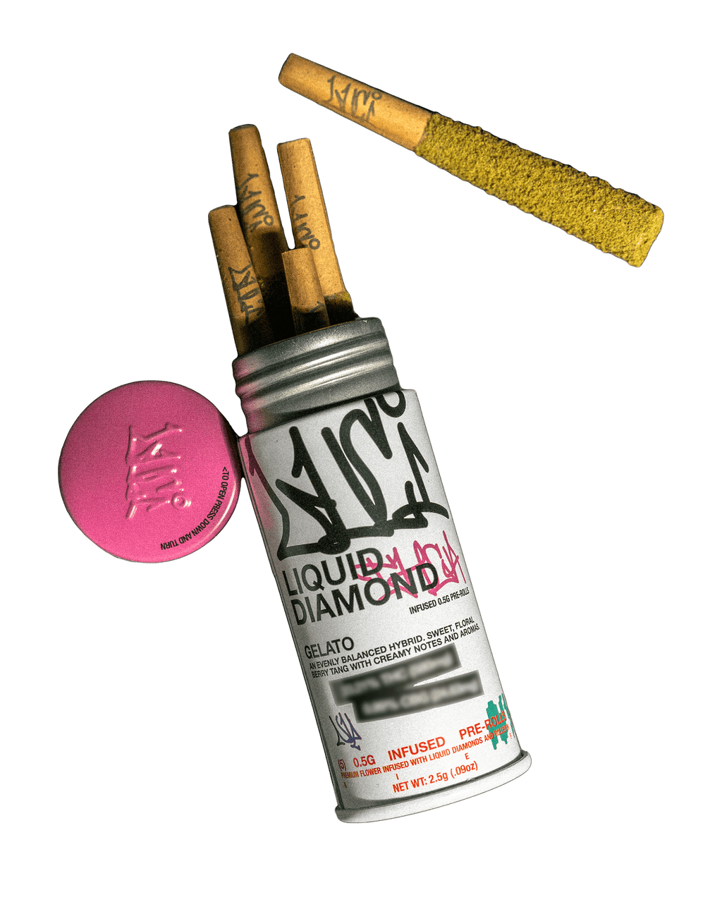 Gelato 5pk Liquid Diamond Pre-rolls - The Flowery NY