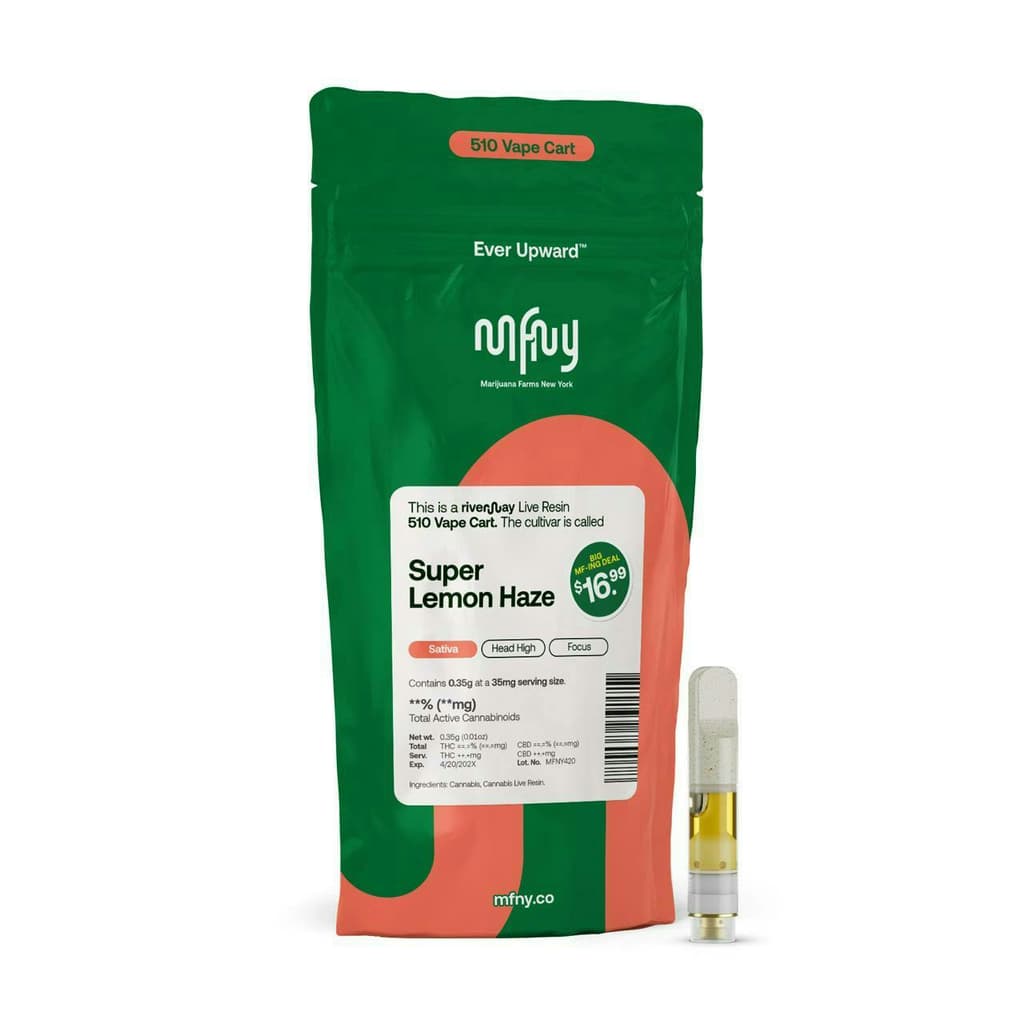 Super Lemon Haze 0.35g Live Resin Cartridge - The Flowery NY