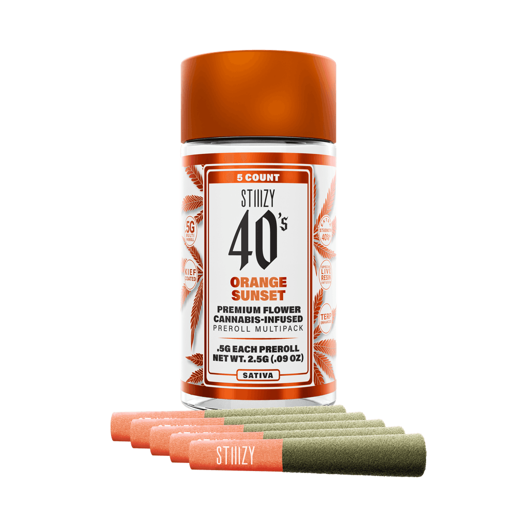 40s Orange Sunset 5pk Infused Prerolls - The Flowery NY
