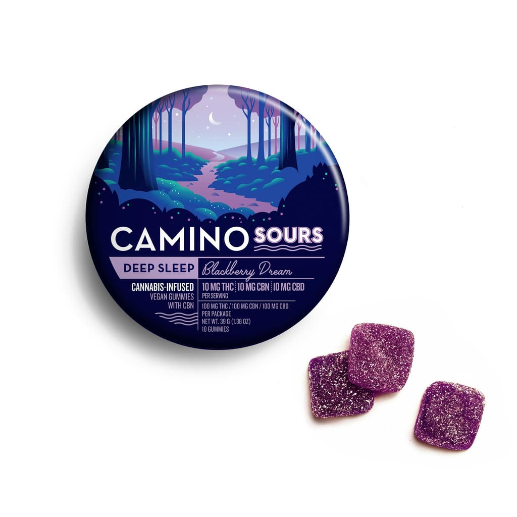 Sours 'Deep Sleep' Blackberry Dream CBN Gummies [10pk] (100mg THC