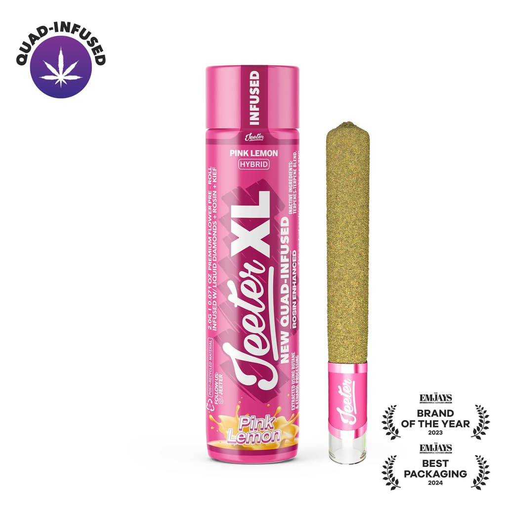 Pink Lemon Quad-Infused XL Jeeter Joint | 2g - The Flowery NY