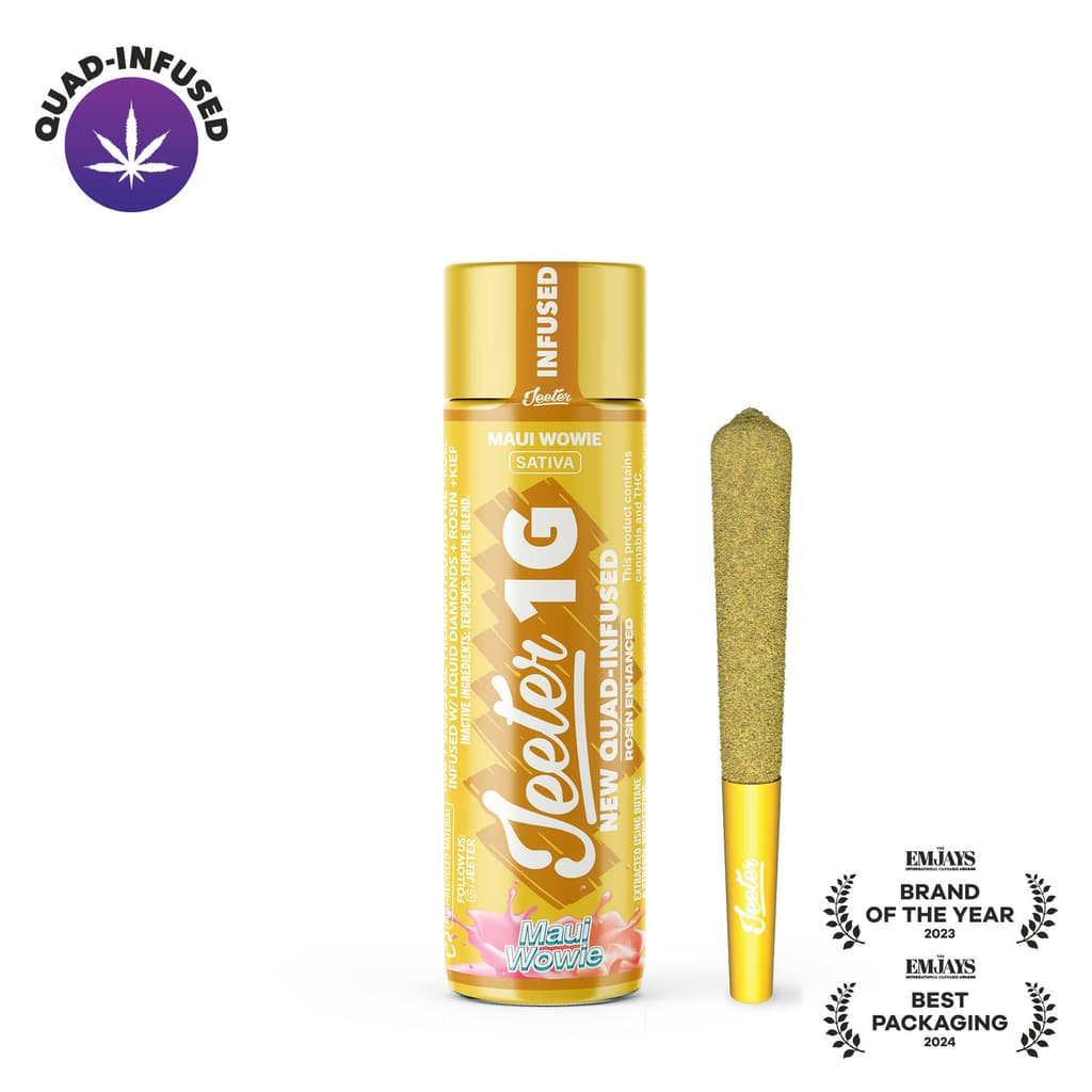 Maui Wowie Quad-Infused Jeeter Joint | 1g - The Flowery NY