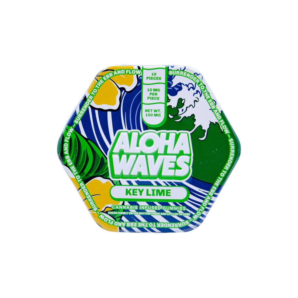 Aloha Waves Key Lime 10pk 10mg Gummies - The Flowery NY