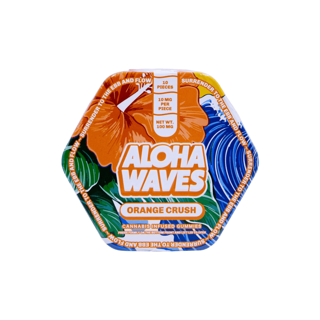 Moonglove Extract アーティストプルーフ　サインド　1/30 Aloha Waves Orange Crush 10pk 10mg Gummies - The Flowery NY