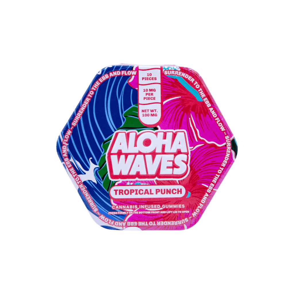 ハワイアンみき 　　⑤⑦各10本 Aloha Waves Tropical Punch 10pk 10mg Gummies - The Flowery NY