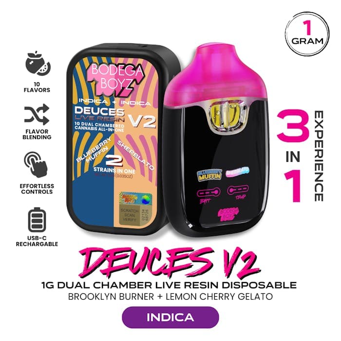 Deuces V2 | Brooklyn Burner x Lemon Cherry Gelato | Dual Chamber