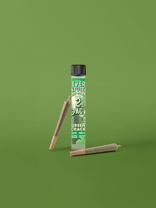 Green Crack Infused 2pk 0.7g Pre-Roll - The Flowery NY