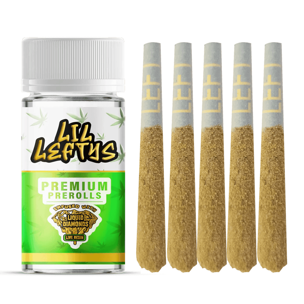 Left Coast Watermelon Mojito Infused Prerolls 5pk - The Flowery NY