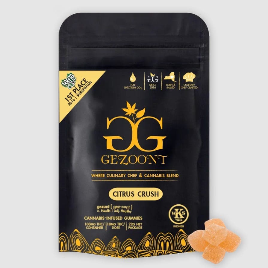 Gezoont Goodies Citrus Crush 10pk 10mg Gummies - The Flowery NY