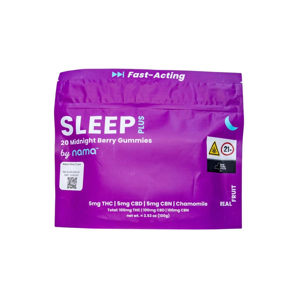 Sleep Plus Midnight Berry Gummies 20pk 100mg - The Flowery NY